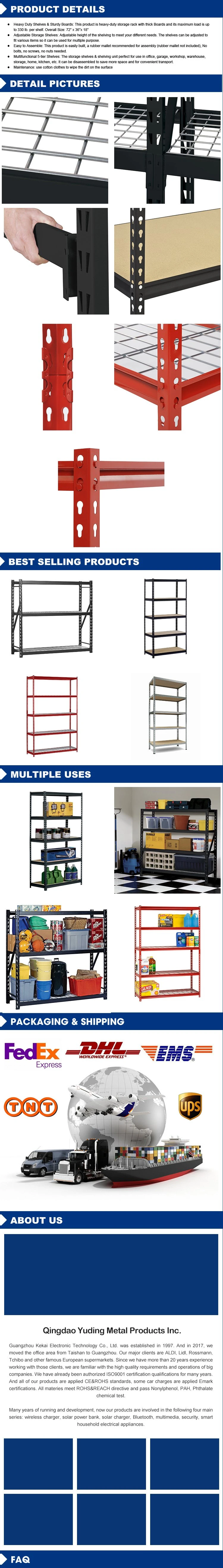5 Tier Garage Shelving 2PC Corner Bundle – Metal Racking, Steel & MDF Boltless Shelves or 1750kg Capacity 175kg Per Shelf