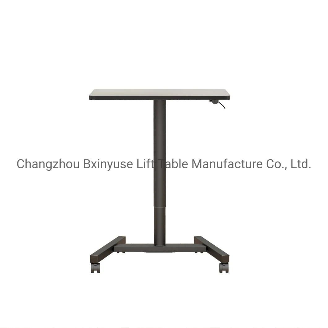 Mobile Laptop Desk China Factory Pneumatic Standing Table Computer Desk Sample Customization