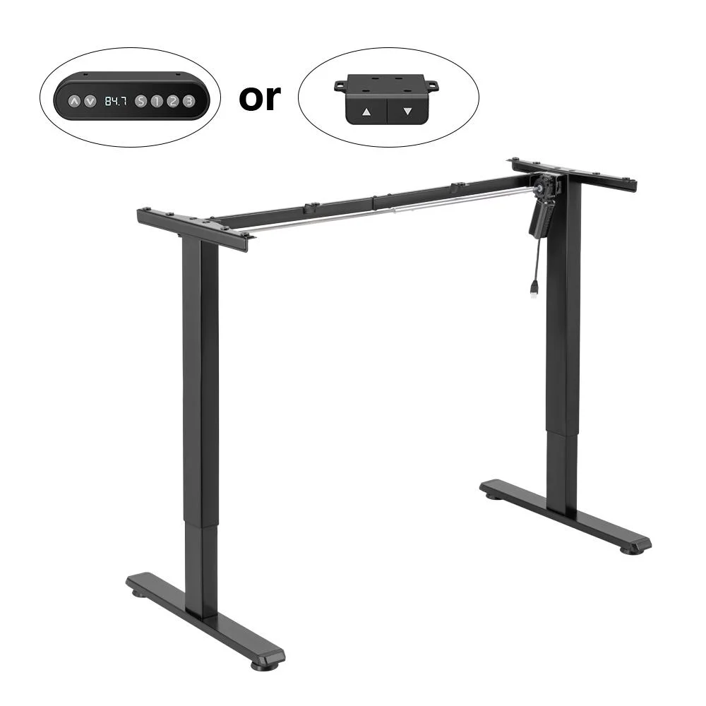 Modern Home Office Furniture Wholesale 3-Stage Dual Motors Electric Standing Table Gaming Height Adjustable Computer Sit to Stand up Desk