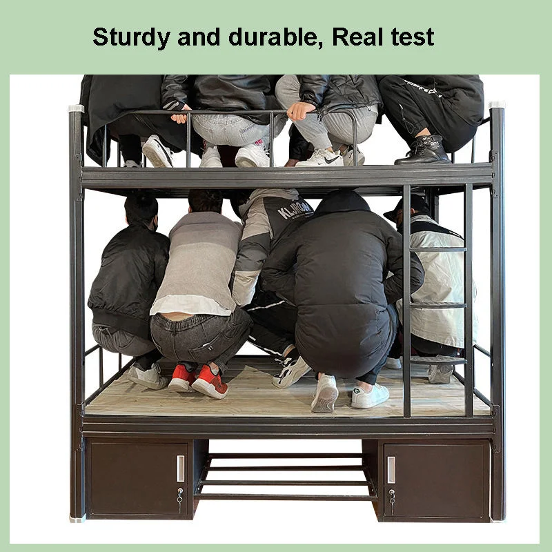 School Furniture Apartment Dormitory Metal Double Bed Frame Student Bunk Bed