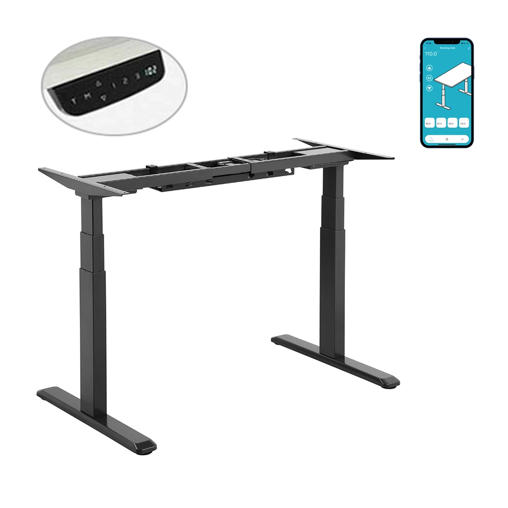 Wholesale Factory OEM Quick Install Adjustable Height Black Sit Stand up Economy Electric Gaming Single Motor Standing Office Computer Desk with Splice Board