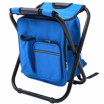 Многофункциональный стул-рюкзак для путешествий, портативный складной стул для пляжной рыбалки, стул с изолированной сумкой-холодильником