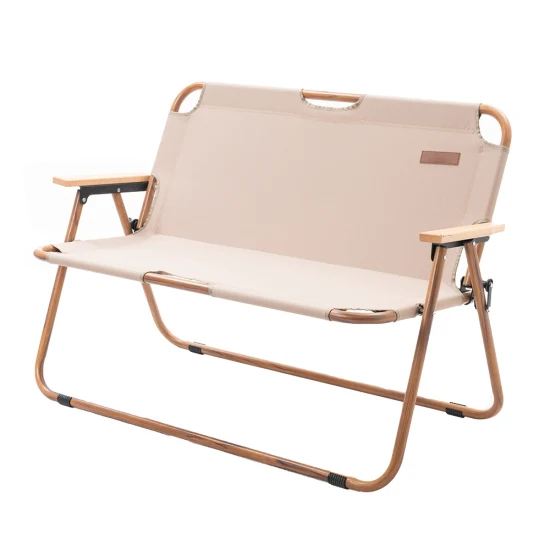 Двойной складной стул из алюминиевого сплава под дерево, портативный складной стул для отдыха на природе, пикника, двойной пляжный стул